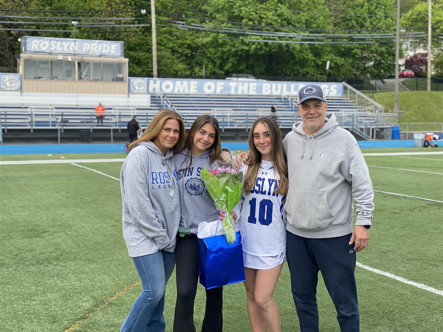 Senior Athlete and Family