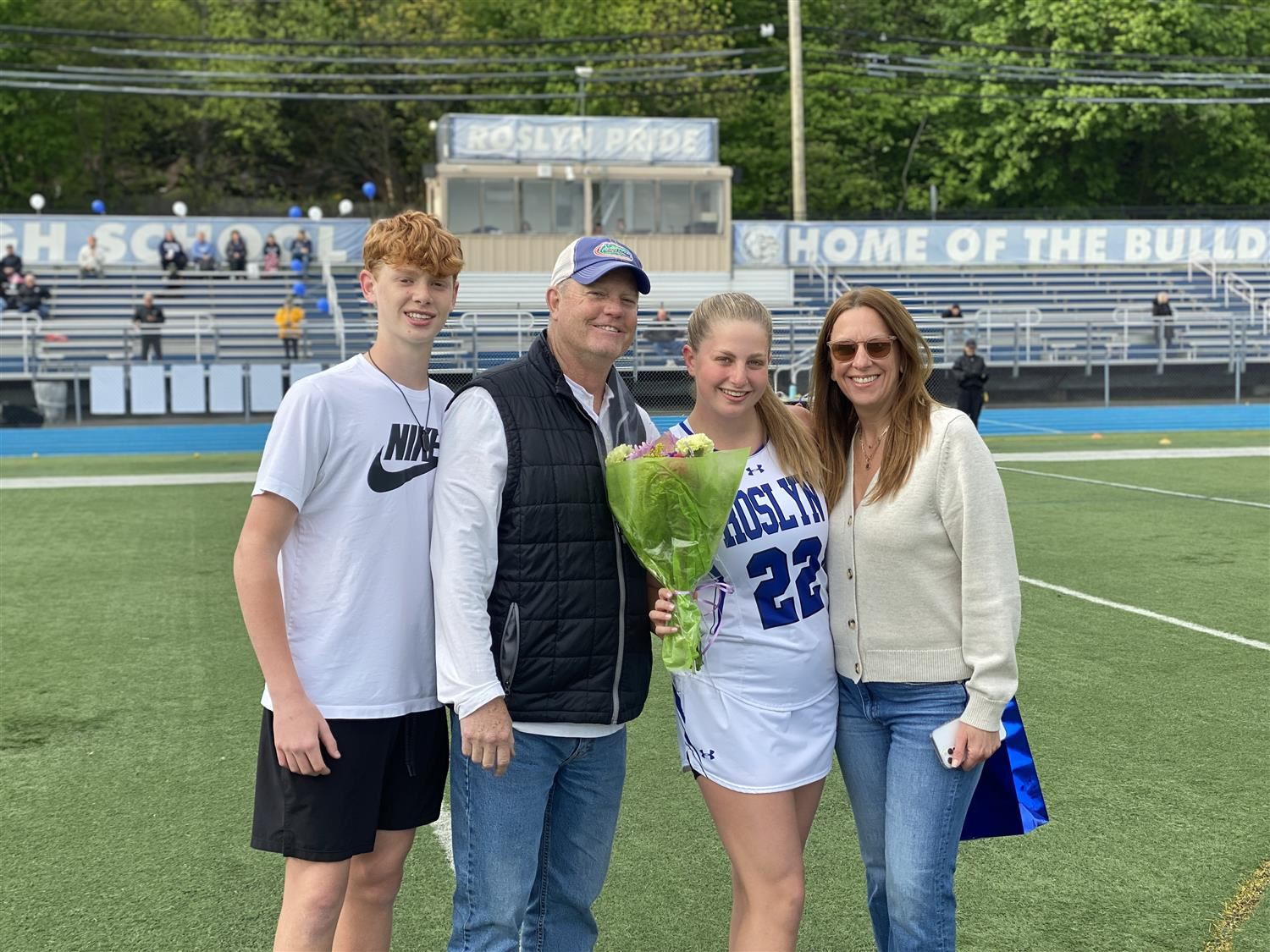 Senior Athlete and Family