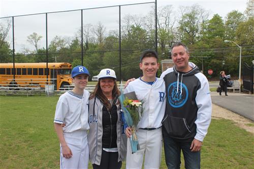 Senior player and family 