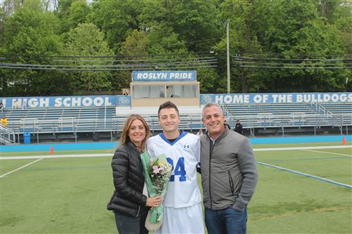 Senior athlete and family 