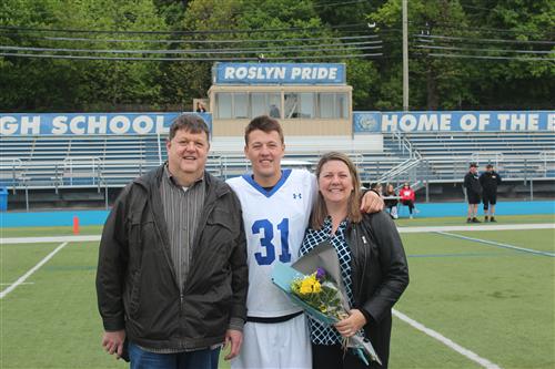 Senior athlete and family 