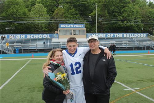 Senior athlete and family 