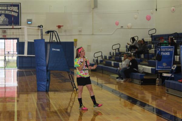 Coach Berkowitz Making Her Speech 