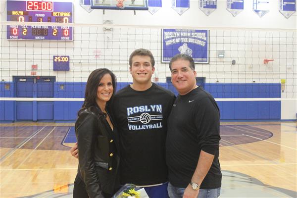 Varsity Boys Volleyball Player and Family 