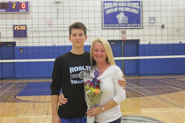 Varsity Boys Volleyball Player and Family 