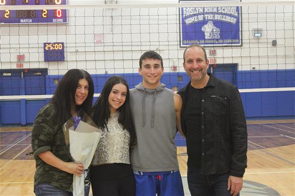 Varsity Boys Volleyball Player and Family 