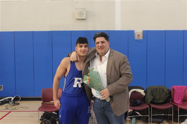 Wrestler and family 