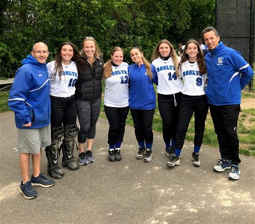 Softball Seniors and Coaches 