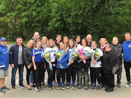 Senior athletes, family, and coaches 