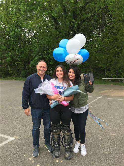 Senior athlete and family 