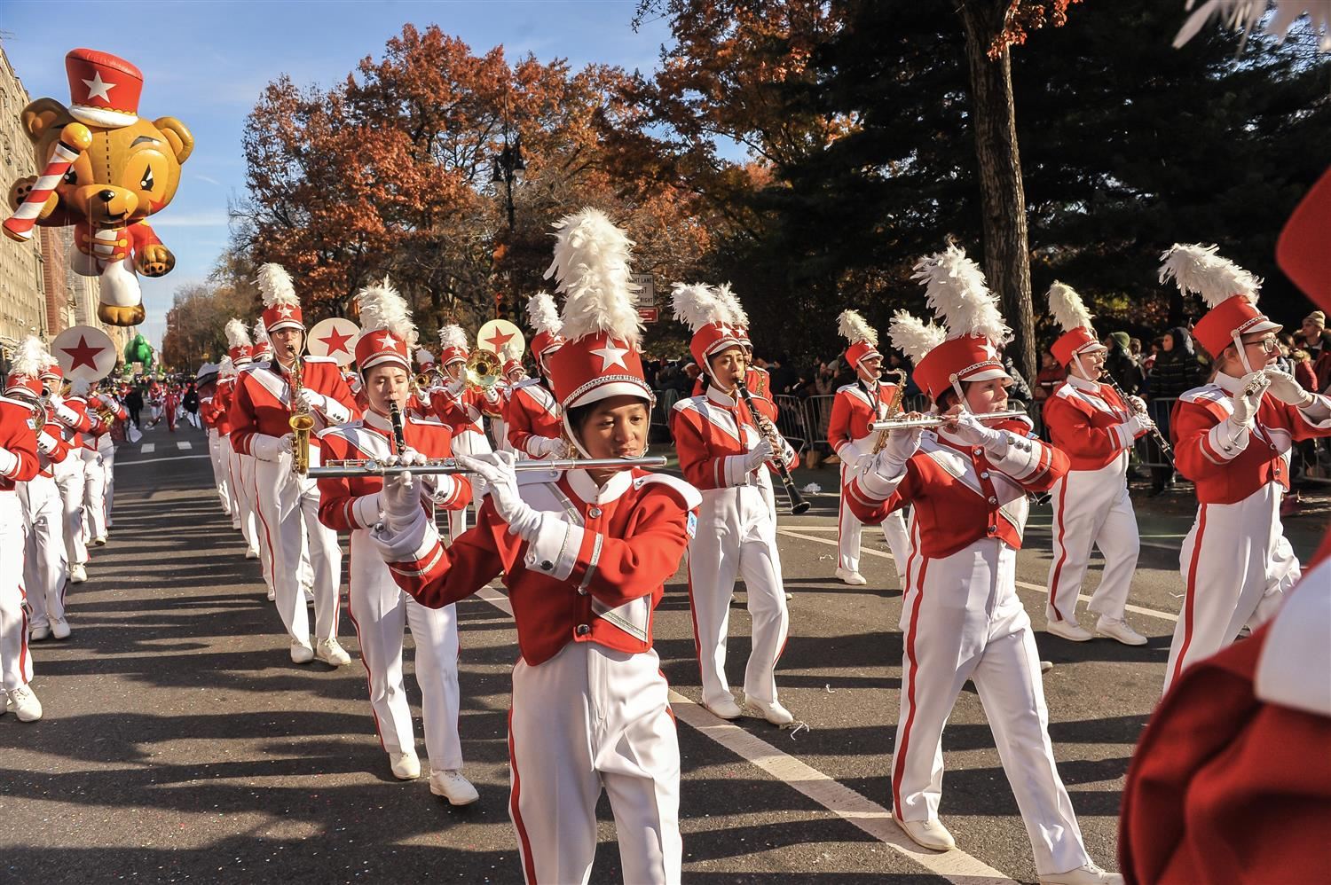 Marching in Parade