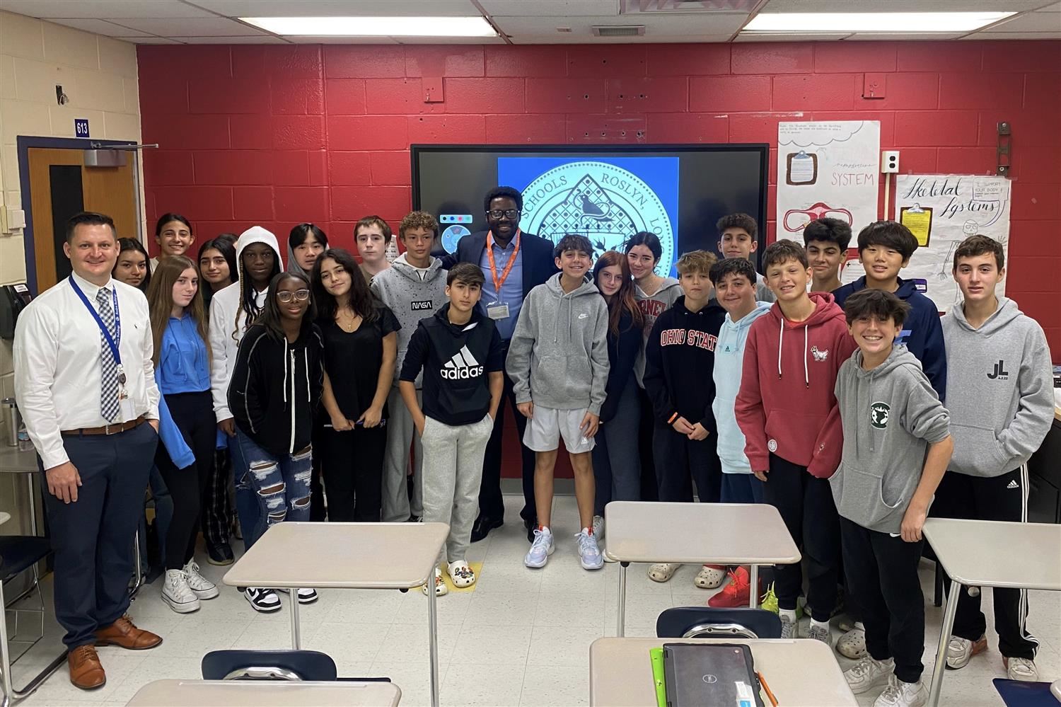 class with speaker