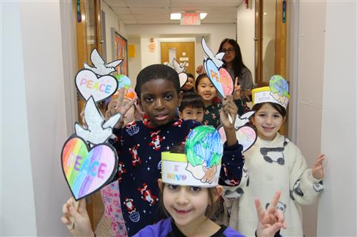 MLK kids with signs
