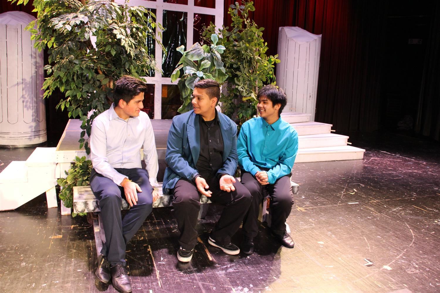 3 boys on bench