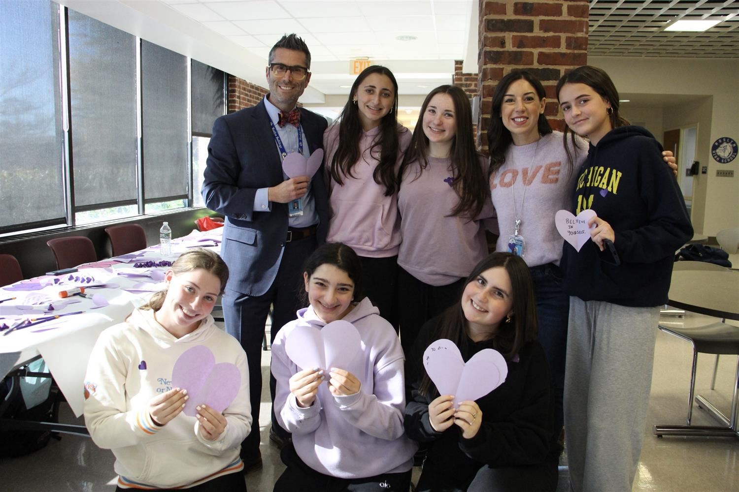  Admins & students with hearts