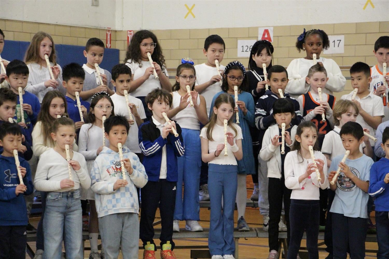  students with recorders