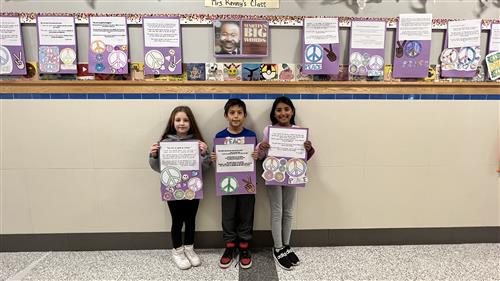kids with MLK projects