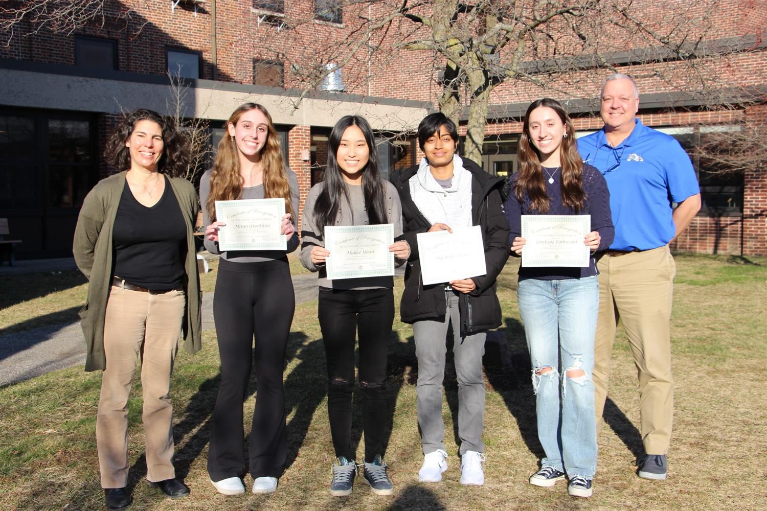 Scholars with staff