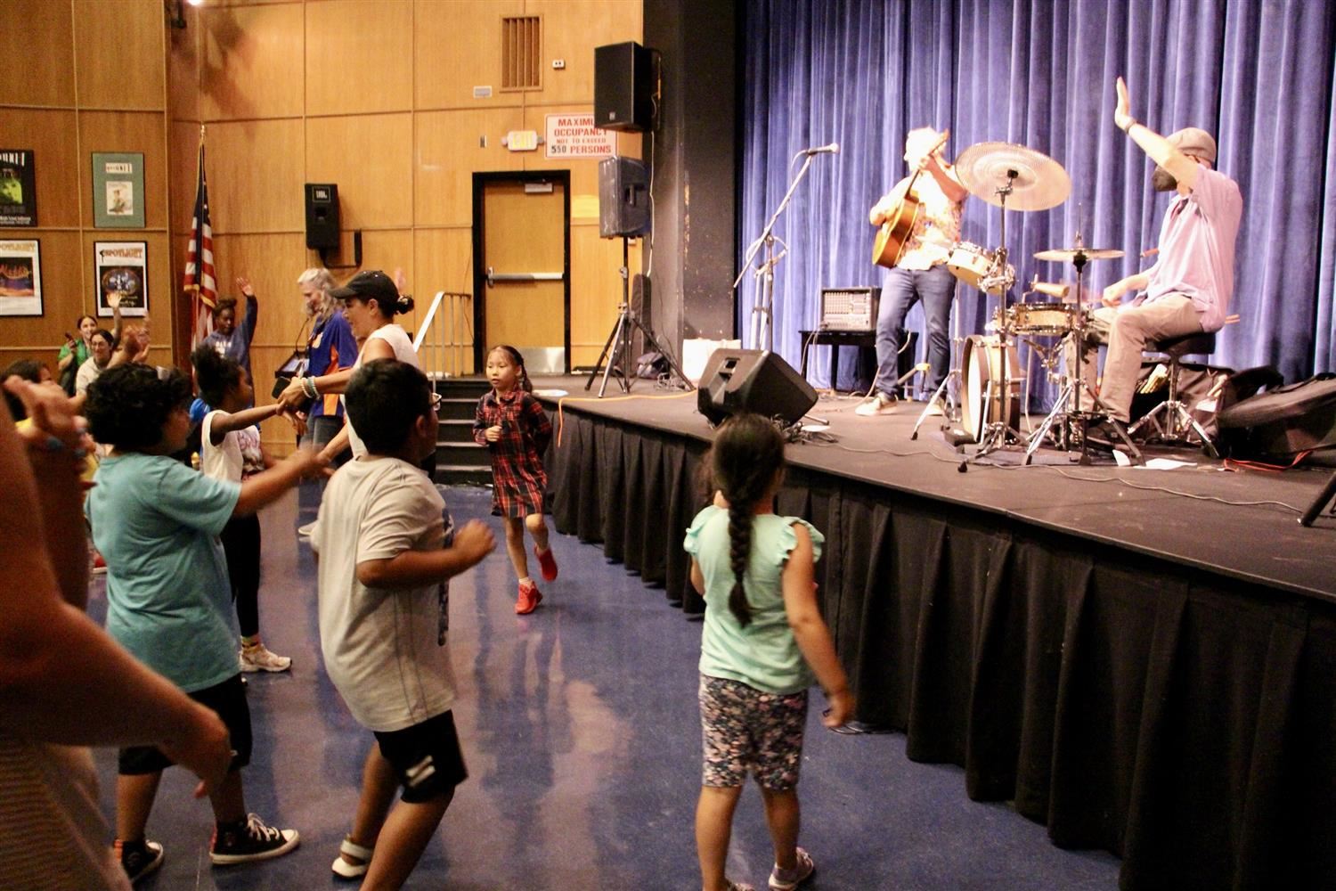  Brady with kids dancing