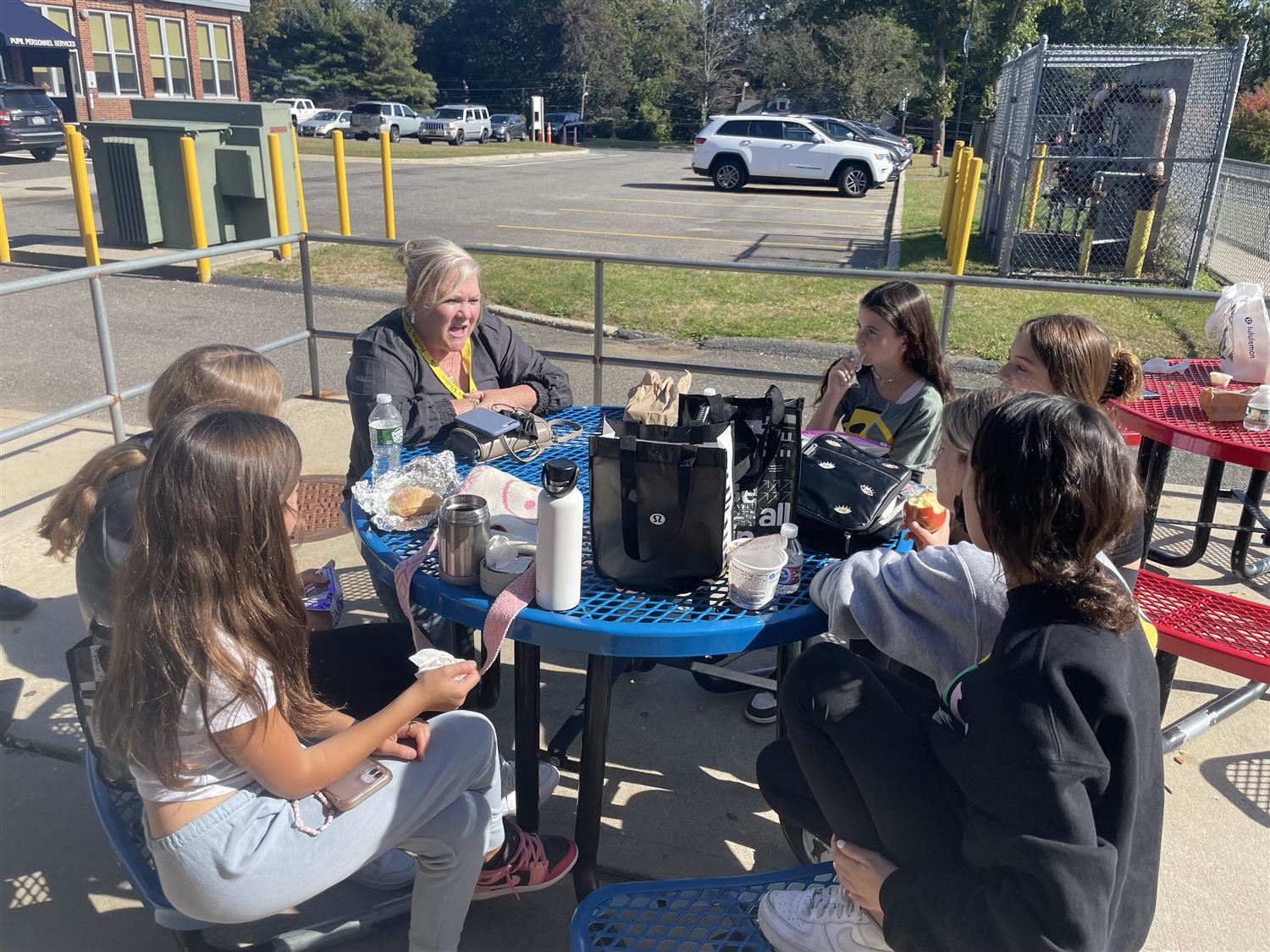 Officer Galvin with students
