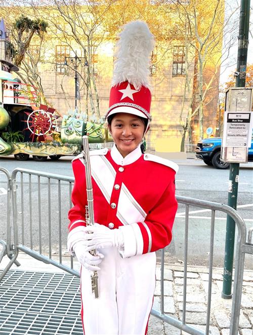 RHS Musician Plays in Thanksgiving Day Parade!