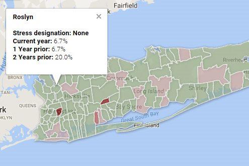 Fiscal Stress Map of Long Island 