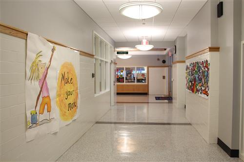 East Hills School main hallway 